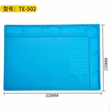 TE-502 Mobile Phone Repair Silicone Pad Insulation Mat With Magnetic Anti-Heat For Phone Refurbishing